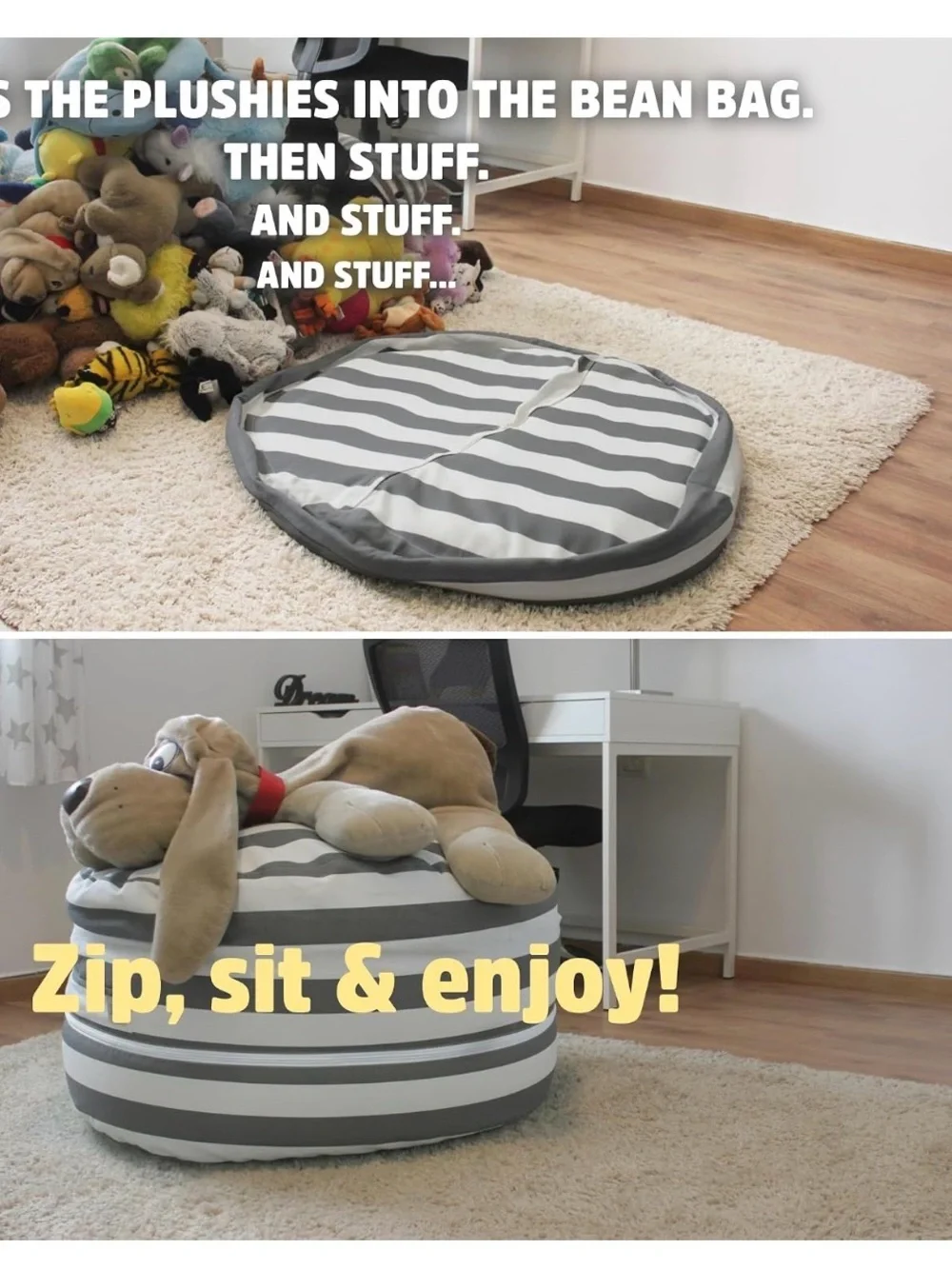 Smart Wallaby Stuffy Storage Bean Bag
